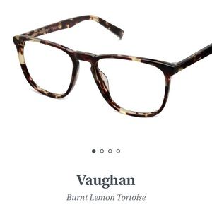 Warby Parker frames, women’s Vaughan in Burnt Lemom Tortoise
